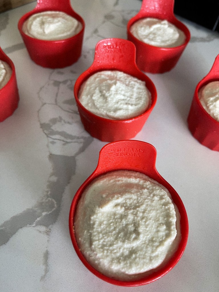 raw vegan tiramisu bites, vanilla layer