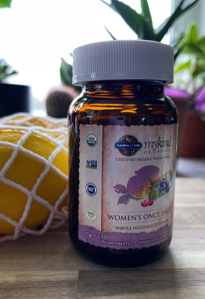 mykind organics women's once daily whole food multivitamin vegan