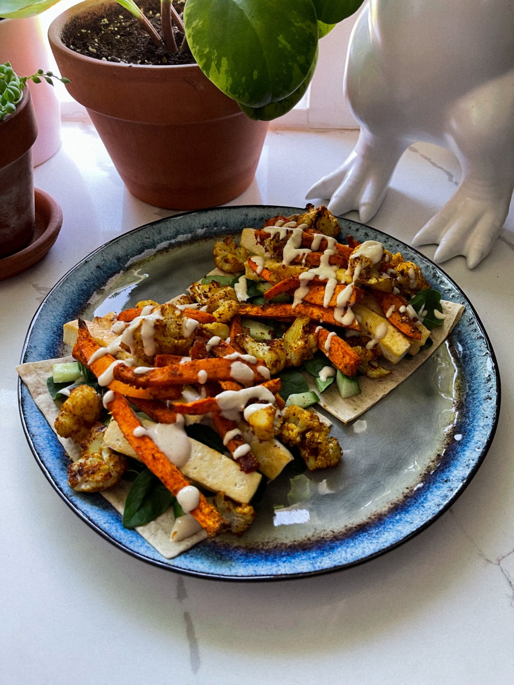 Vegan Shawarma Tacos & Lemon Tahini&nbsp;Dressing