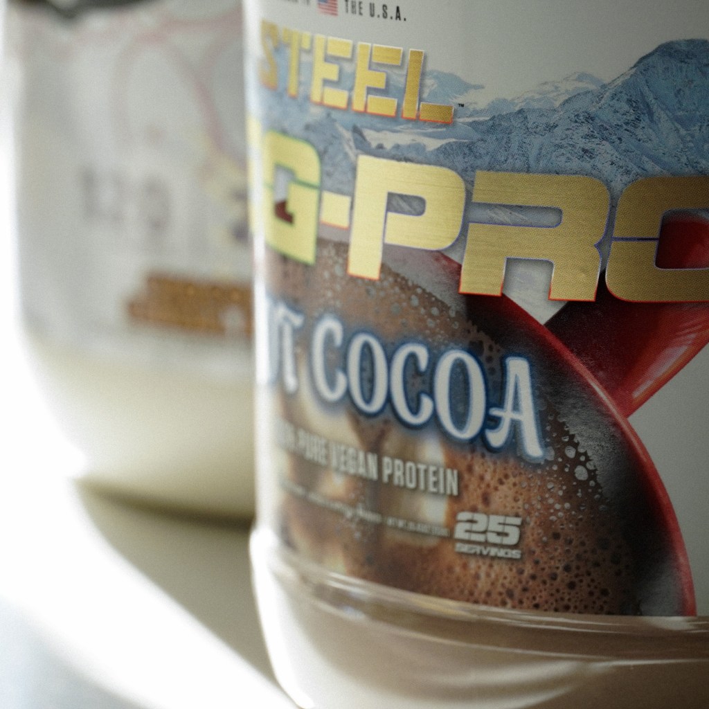 steel supplements veg-pro hot cocoa, ghost vegan protein chocolate cereal milk